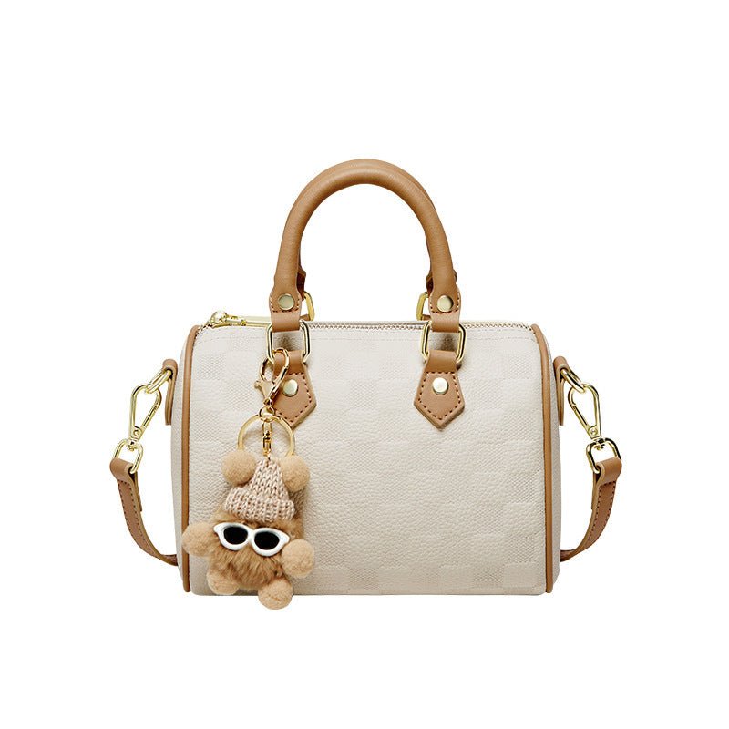 White Boston Pillow Bag - AmiraMart