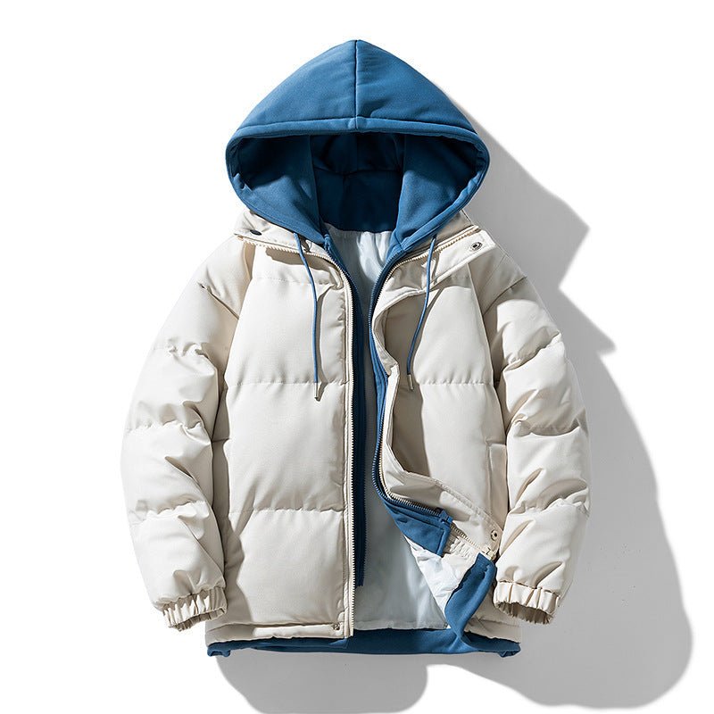 Windproof Warm Hooded Cotton Jacket - AmiraMart