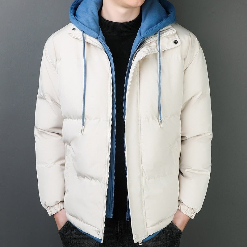 Windproof Warm Hooded Cotton Jacket - AmiraMart