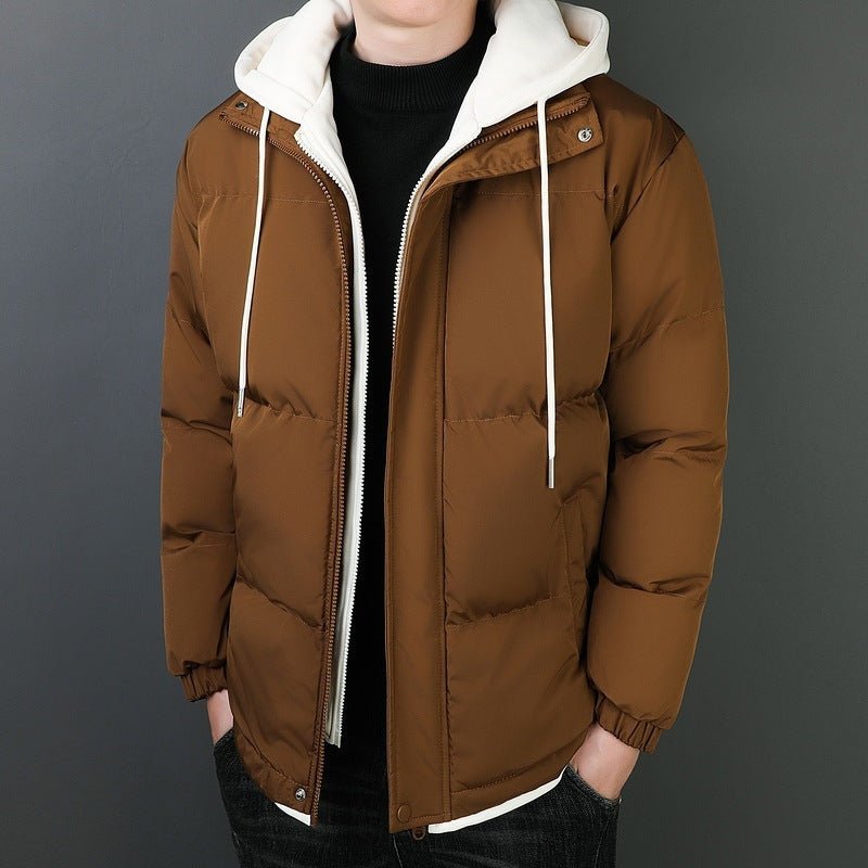 Windproof Warm Hooded Cotton Jacket - AmiraMart
