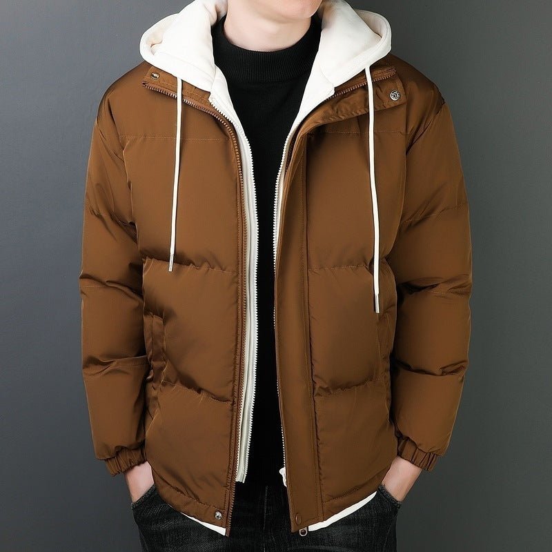 Windproof Warm Hooded Cotton Jacket - AmiraMart