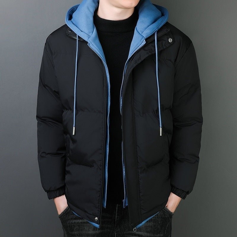 Windproof Warm Hooded Cotton Jacket - AmiraMart