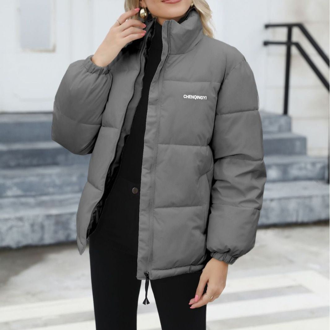 Women Casual Windproof Down Cotton Coat - AmiraMart