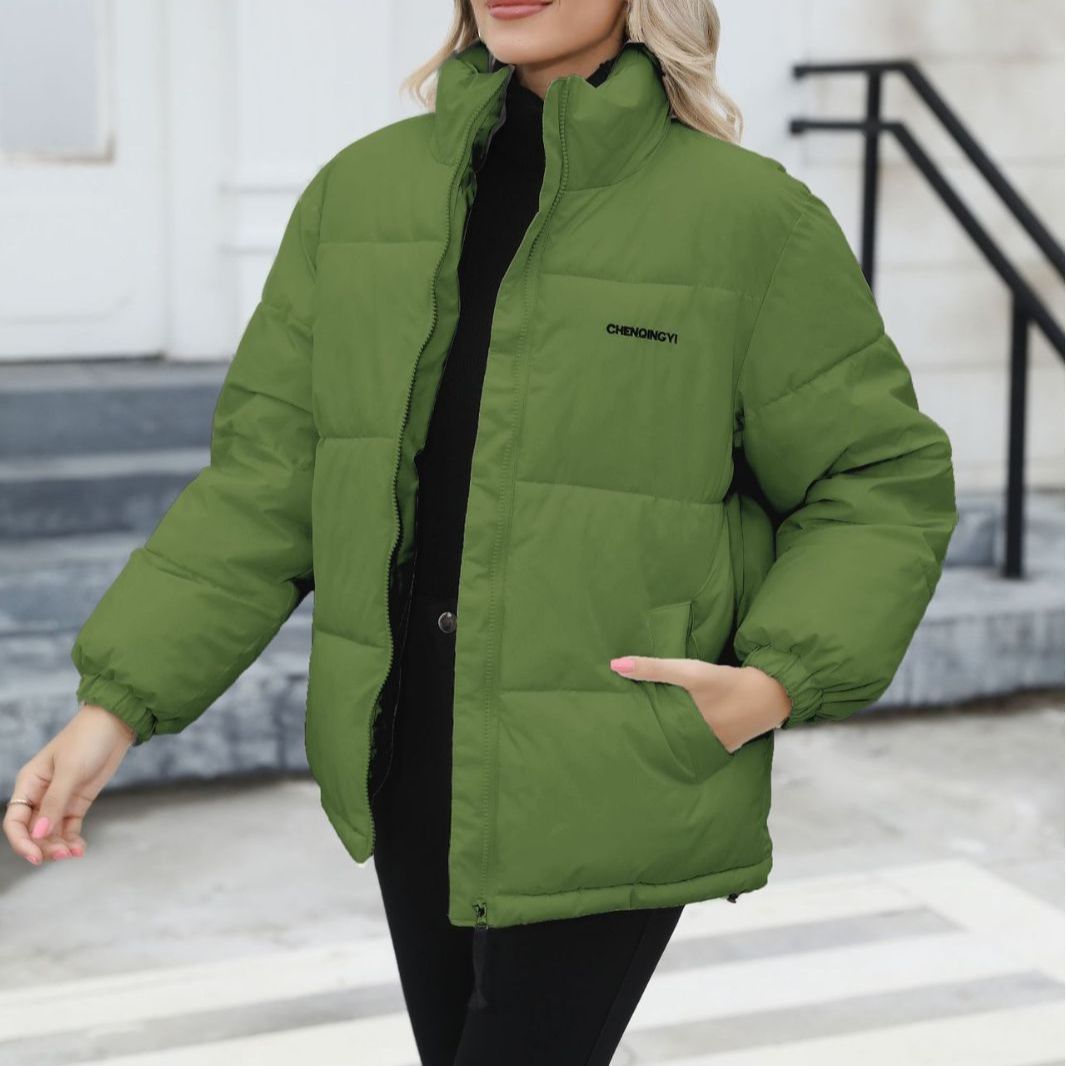 Women Casual Windproof Down Cotton Coat - AmiraMart
