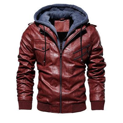Winter Fashion Motorcycle Leather Jacket - AmiraMart