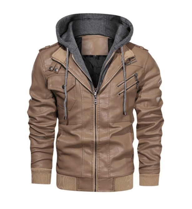 Winter Fashion Motorcycle Leather Jacket - AmiraMart
