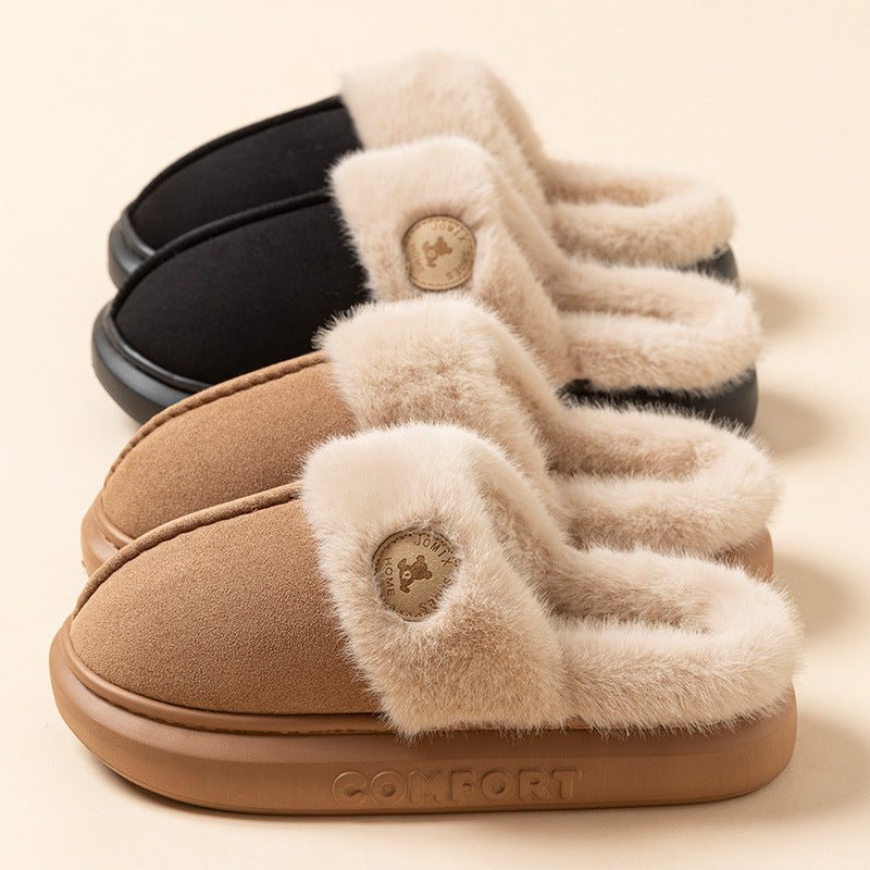 Winter Plush Slippers – Warm Fleece Indoor Shoes - AmiraMart