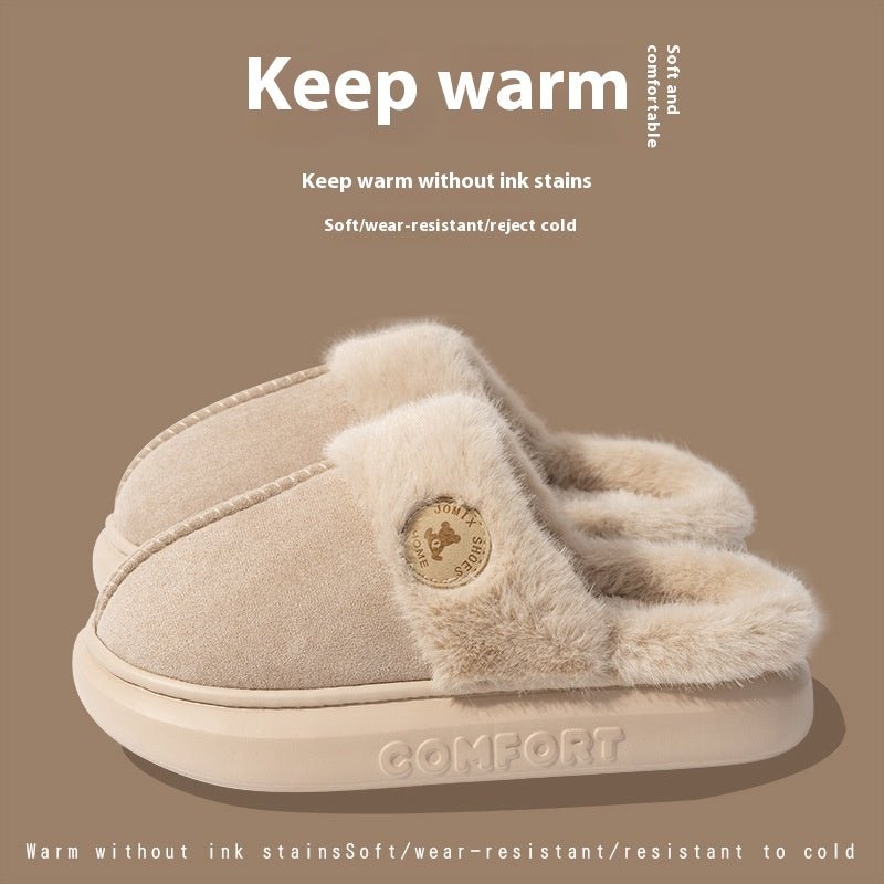 Winter Plush Slippers – Warm Fleece Indoor Shoes - AmiraMart