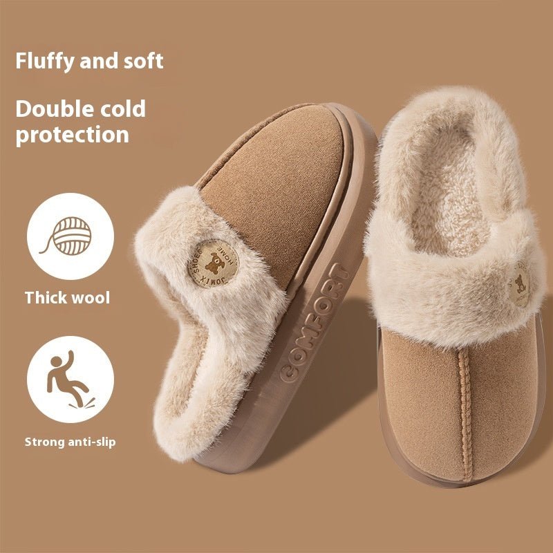 Winter Plush Slippers – Warm Fleece Indoor Shoes - AmiraMart