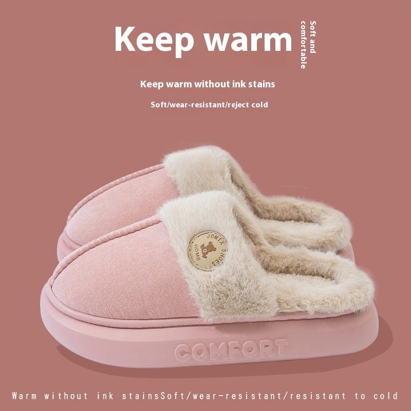 Winter Plush Slippers – Warm Fleece Indoor Shoes - AmiraMart