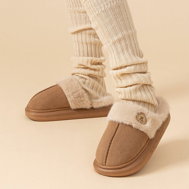 Winter Plush Slippers – Warm Fleece Indoor Shoes - AmiraMart