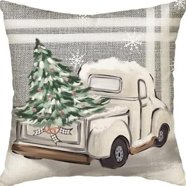 Winter Series Throw Pillow Cover Linen - AmiraMart