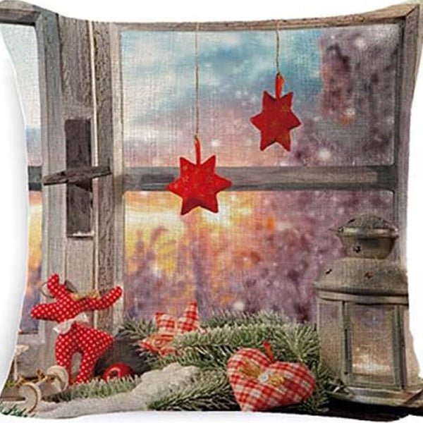 Winter Series Throw Pillow Cover Linen - AmiraMart