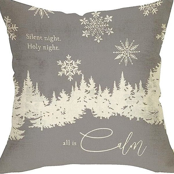 Winter Series Throw Pillow Cover Linen - AmiraMart