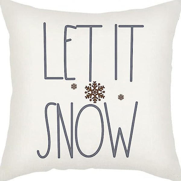 Winter Series Throw Pillow Cover Linen - AmiraMart