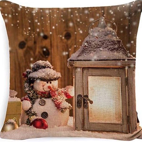 Winter Series Throw Pillow Cover Linen - AmiraMart