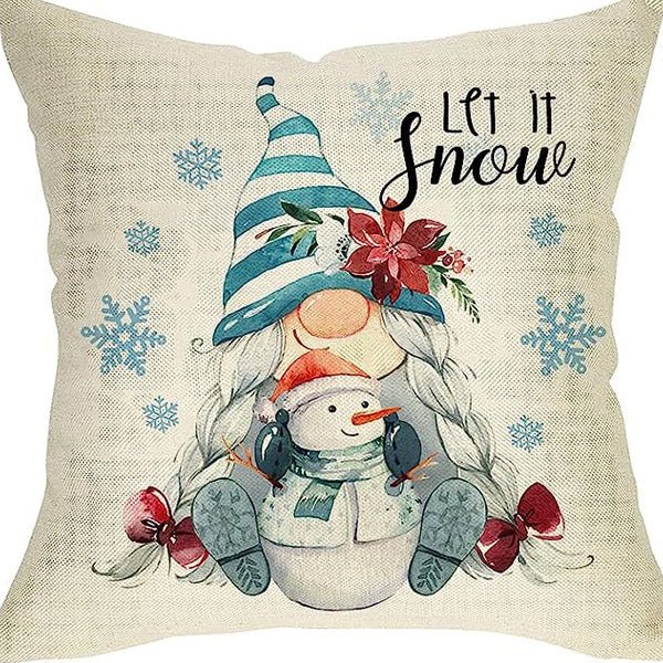 Winter Series Throw Pillow Cover Linen - AmiraMart