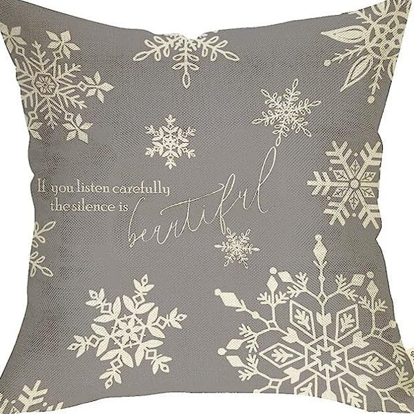 Winter Series Throw Pillow Cover Linen - AmiraMart