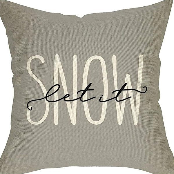 Winter Series Throw Pillow Cover Linen - AmiraMart