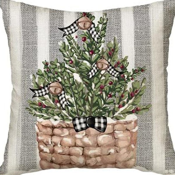 Winter Series Throw Pillow Cover Linen - AmiraMart