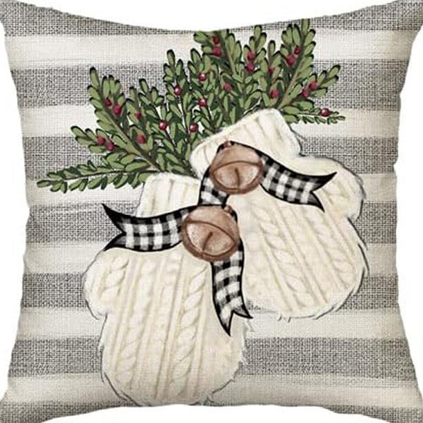 Winter Series Throw Pillow Cover Linen - AmiraMart