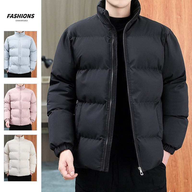 Winter Stand - collar Cotton Coat - AmiraMart