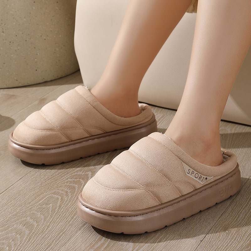 Winter Warm Indoor Floor Bedroom Home Slippers For Couple - AmiraMart