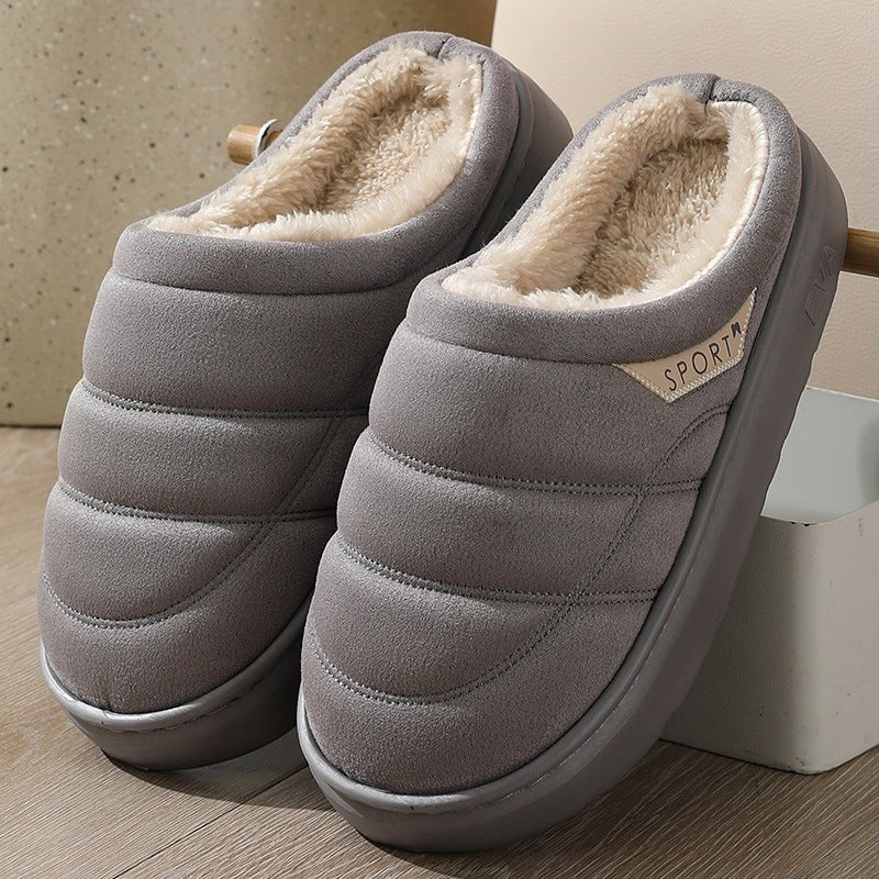 Winter Warm Indoor Floor Bedroom Home Slippers For Couple - AmiraMart