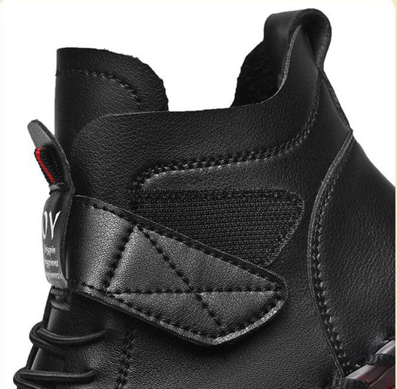Winter Warm Lace Up Plush Ankle Boots - AmiraMart