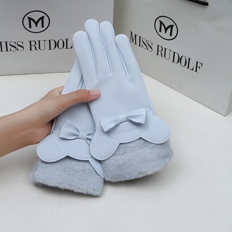 Winter Women's Touch Screen Fleece - lined Thickened Warm Gloves - AmiraMart