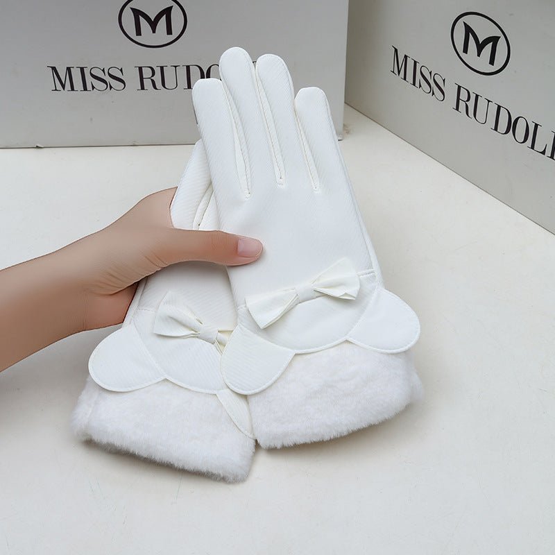 Winter Women's Touch Screen Fleece - lined Thickened Warm Gloves - AmiraMart