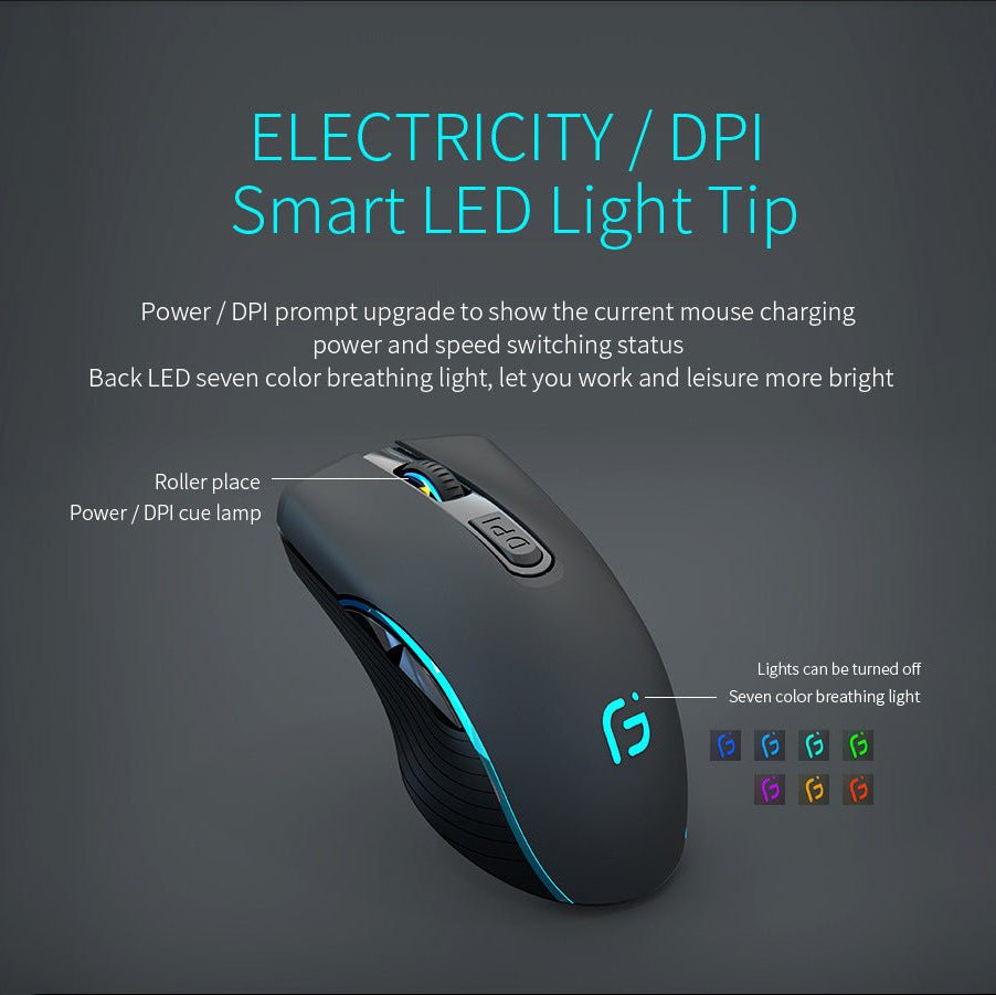 Wireless Bluetooth Mouse Charging Silent Gaming Office - AmiraMart