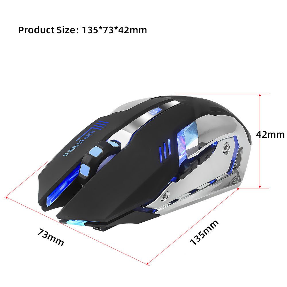 wireless mouse 2.4GPI gaming mouse glowing mouse - AmiraMart