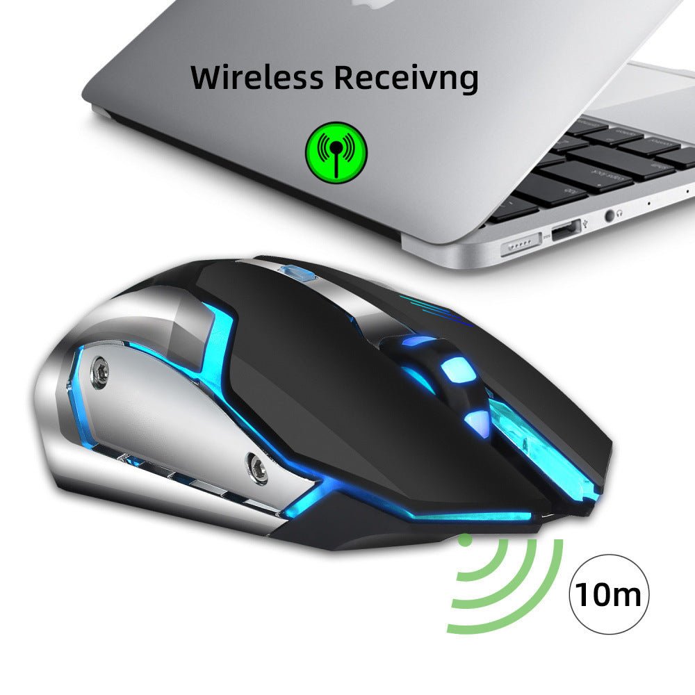 wireless mouse 2.4GPI gaming mouse glowing mouse - AmiraMart