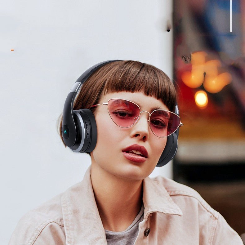Wireless Noise Reduction With Headset Bluetooth Earphones - AmiraMart