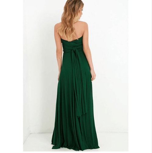 Women Bandage Convertible Boho Maxi Dress - AmiraMart