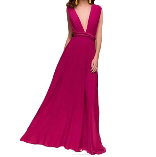Women Bandage Convertible Boho Maxi Dress - AmiraMart