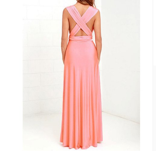 Women Bandage Convertible Boho Maxi Dress - AmiraMart