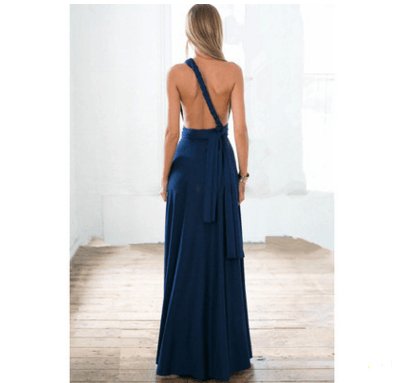Women Bandage Convertible Boho Maxi Dress - AmiraMart