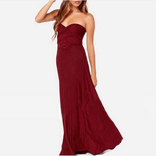 Women Bandage Convertible Boho Maxi Dress - AmiraMart
