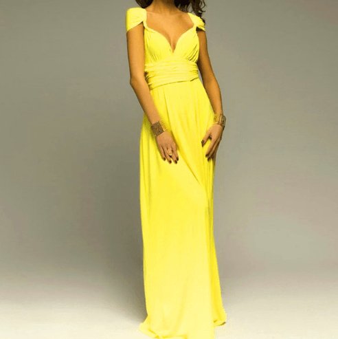 Women Bandage Convertible Boho Maxi Dress - AmiraMart