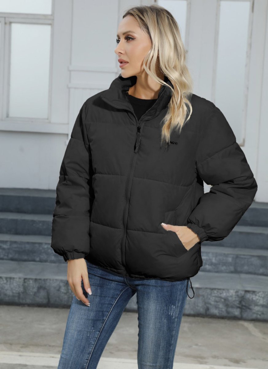 Women Casual Windproof Down Cotton Coat - AmiraMart