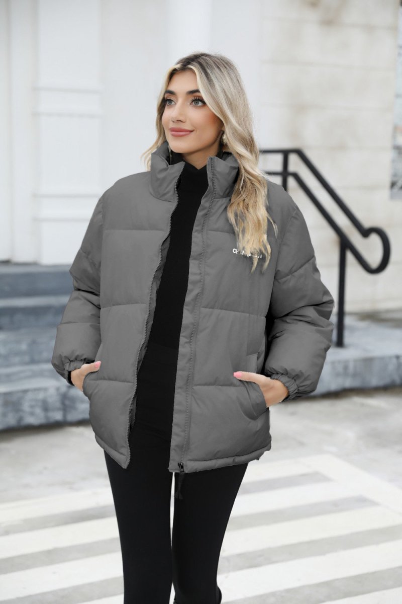 Women Casual Windproof Down Cotton Coat - AmiraMart