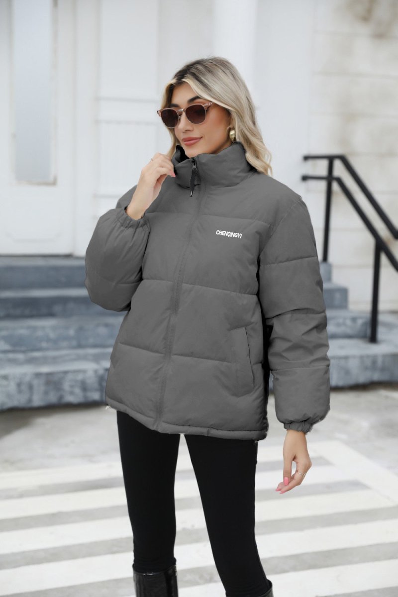 Women Casual Windproof Down Cotton Coat - AmiraMart