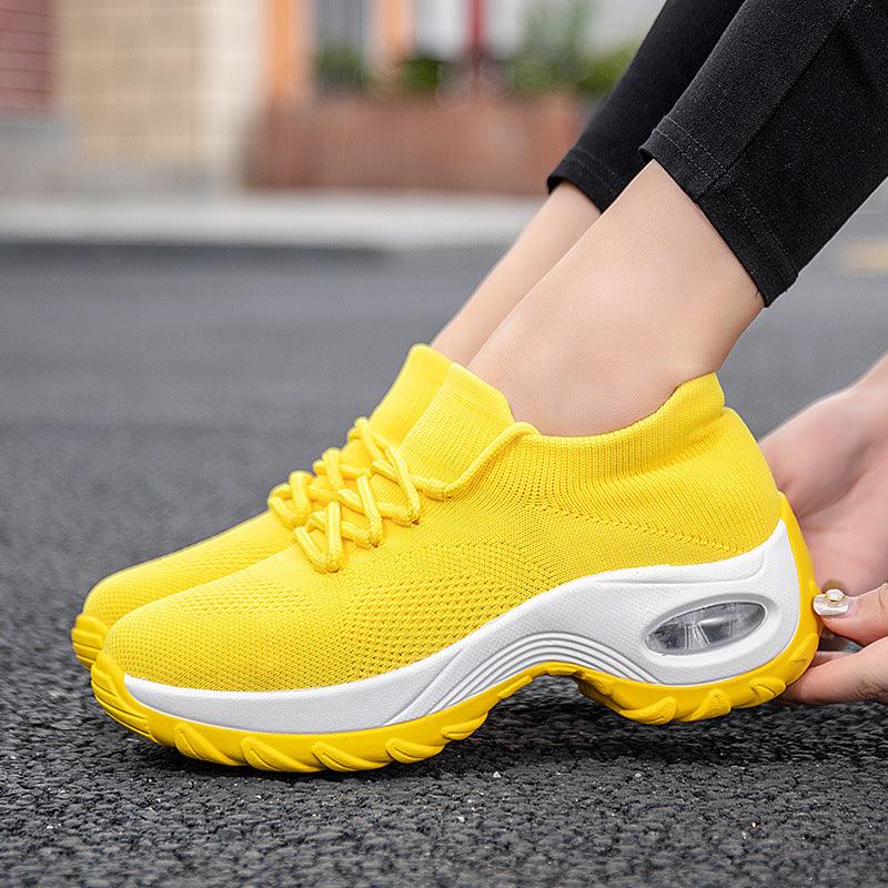 Women flying knit socks shoes - AmiraMart