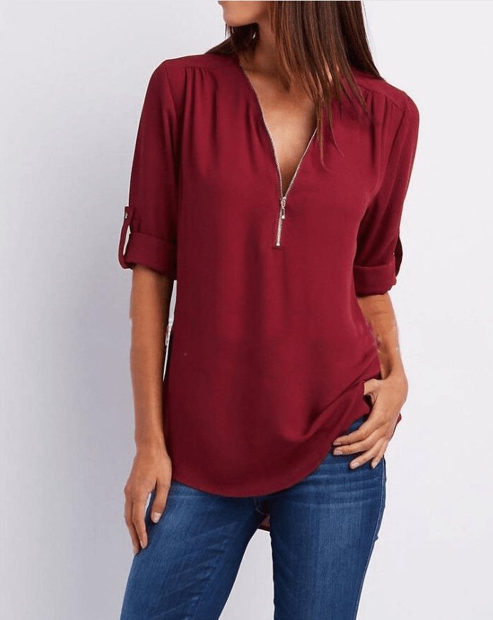 Women Short Sleeve Loose Tops - AmiraMart