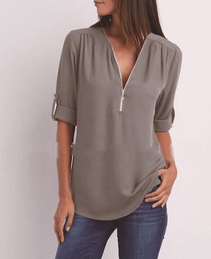 Women Short Sleeve Loose Tops - AmiraMart