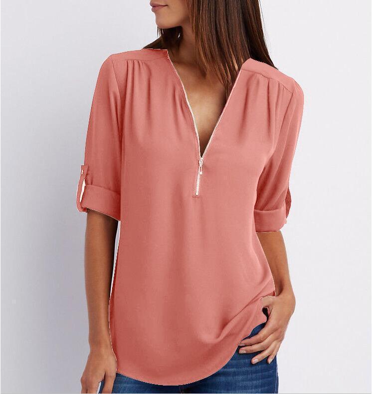 Women Short Sleeve Loose Tops - AmiraMart