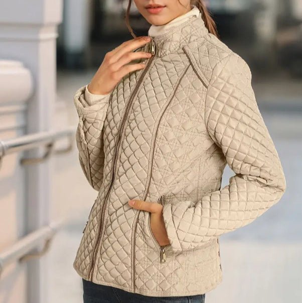 Women's Autumn And Winter Warm Lightweight Jacket With Pockets - AmiraMart