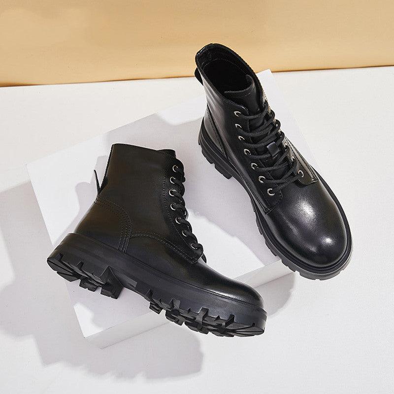 Women's British Style Short Boots - AmiraMart